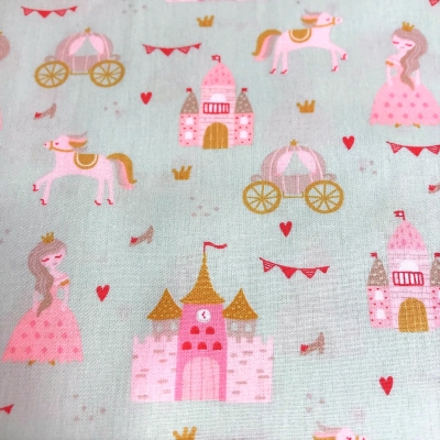 Baumwolle | Pretty Princess | mint rosa
